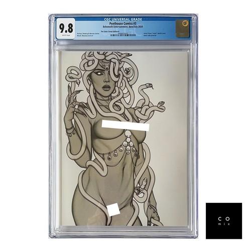 PENTHOUSE Comics #3 Graded CGC 9.8 JENNY FRISON Sketch VAR Ltd 250 Magazine NSFW