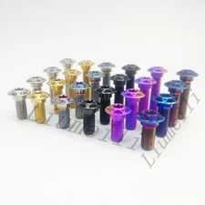 1X Titanium Ti Bolts M8x20 25 30 35mm Screws Torx Head For Motorcycle Disc Brake