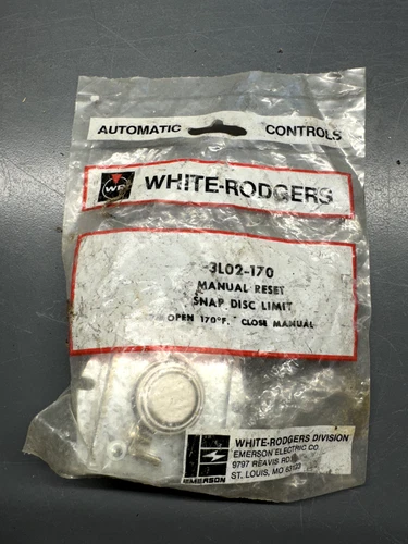White Rodgers 3L02-170 Manual Reset Snap Disc Limit Open 170°