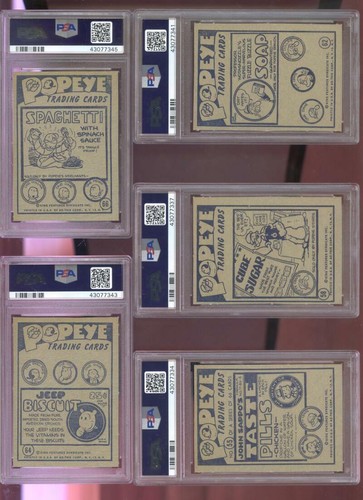 1959 Popeye 58 Olive! Cream Suger? Oyl PSA 7 Graded Card Ad-Trix King Features - Picture 2 of 2