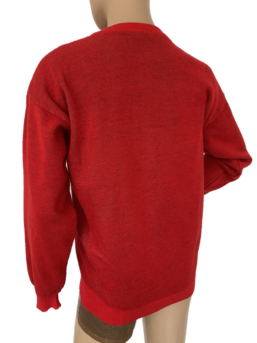 Vintage 1987 Rare Walt Disney Mickey Mouse Red Knit Jumper Sweater MEDIUM VGC - Picture 9 of 14