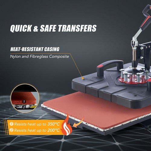Heat Press Machine Digital Transfer Sublimation Plate 5in1 8in1 12"x15" 15"x15" - Picture 32 of 35