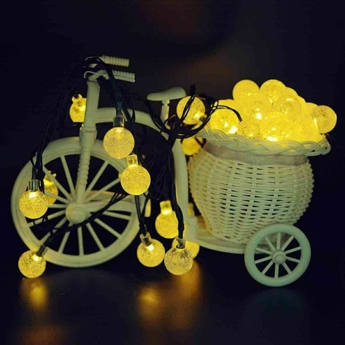 30LED Crystal Ball Solar String Light Outdoor IP65 Waterproof Garden Party Decor - Picture 10 of 12