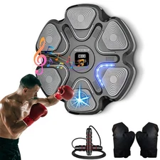 Bluetooth Music Boxing Punching Machine with gloves & rope Wall-Mount Workout