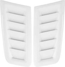 White Bonnet Vents Universal Air Vents Engine Hood Exterior Parts Cover Ch1