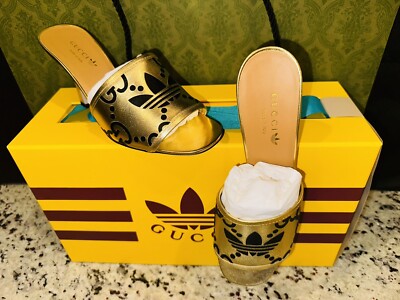 GUCCI adidas x GUCCI スライドサンダル　ミュール ◇コラボ商品◇ADIDAS X GUCCI SLIDE SANDALS◇大人気◇ (adidas