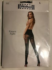 Wolford Grace Tights Size: Large Color: Gobi / Black 14688 - 32