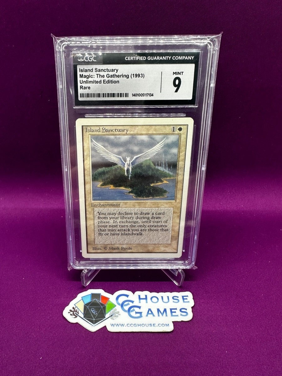 Magic MTG Island Sanctuary Unlimited Edition Graded CGC 9 MINT