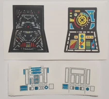 Vintage Star Wars Tie Fighter Control Panels Replacement Toy Stickers Peel&Stick