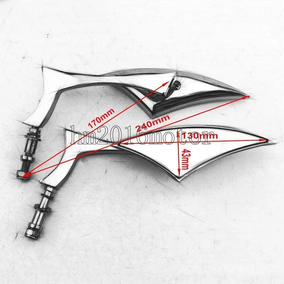 Motorcycle Rearview Mirrors For For Harley-Davidson Dyna Wide Glide FXDWG Foto 2 de 4