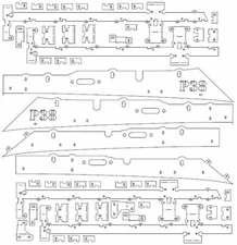 P38 Range Rover roof rack .dxf files for CNC  on flash drive                   