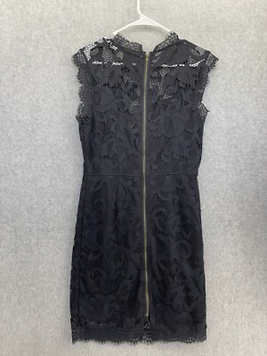 chinese dress ladies Fleur du Mal Le Stretch Lace Slip Dress in BLACK. Size Xs main image 1