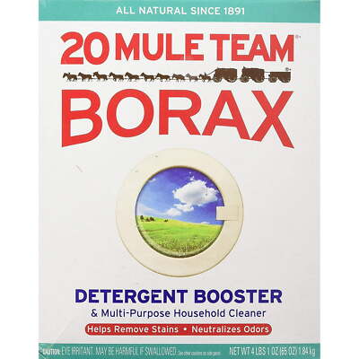20 Mule Team Laundry Detergent All Natural Booster Multi Cleaner-65Oz