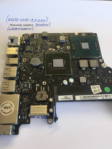 Macbook Pro A1278 13 2010 2.4 Ghz Logic Board EMC2351 820-2879-B Tested Waranty - Picture 4 of 5