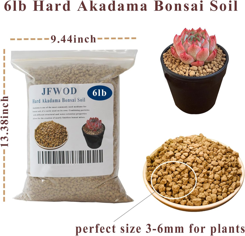 6Lb Hard Akadama Bonsai Soil 36Mm Small Grain for Cactus, Succulents, Bonsai Pl eBay