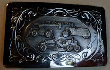 MB01127 VINTAGE 1970s GALION CONSTRUCTION EQUIPMENT HEAVY MACHINERY BUCKLE