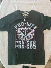 PRO GOD PRO GUN PRO LIFE Size M   T-shirt T2
