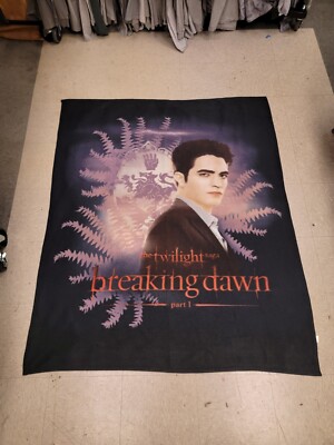 TWILIGHT BREAKING DAWN PART EDWARD BLANKET EXCELLENT 50X60