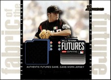 2003 Bowman Draft Picks Edgar Gonzalez Fabric of the Future Jersey Relics #FF-EG