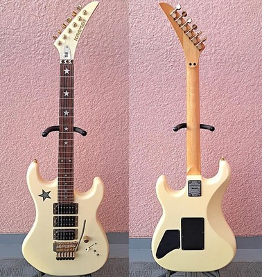 ■KRAMER RS STAR Richie Sambora Signature Kramer RS Star Richie Sambora Signature 1987 Electric Guitar White