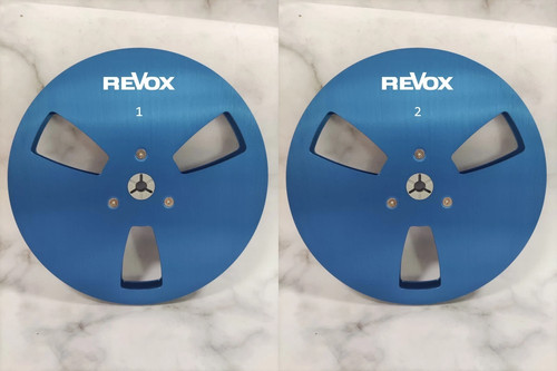 One Pair 7'' blue Revox Tape Reel For PR-99 A77 B77 G36 Etc Tape Recorder