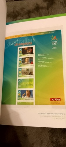 2006 Melbourne Commonwealth Games Stamp Book 17 Mnh Sheets Plus Extra Bits - Picture 11 of 23