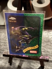 2025 Topps Chrome Marvel GREEN GOBLIN Green Blue Shimmer Refractor /199 #161