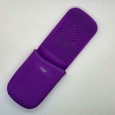 NWOT makeup brush holder/cleaner with suction cups in purple bathroom bedroom