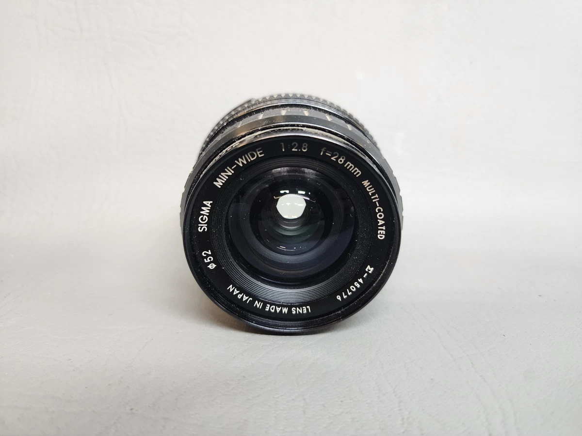 MINOLTA Ｘ-７とsigma MINI WIDE f2.8mmレンズ付き Sigma Manual Focus f/2.8 Wide Angle Camera Lenses for sale | eBay