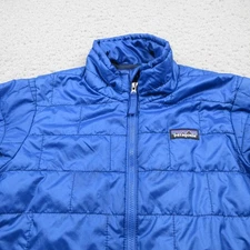 Patagonia Nano Puff Jacket Boys XS 5-6 Blue Full Zip Long Sleeve  Outdoor Hiking