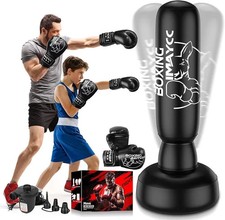 IMAYCC Freestanding Punching Bag 180CM Adults Thickened PVC Boxing Training Bag