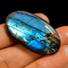 Top Quality Natural Labradorite Oval Cabochon Loose Gemstone 40 Ct 37X19X6 mm
