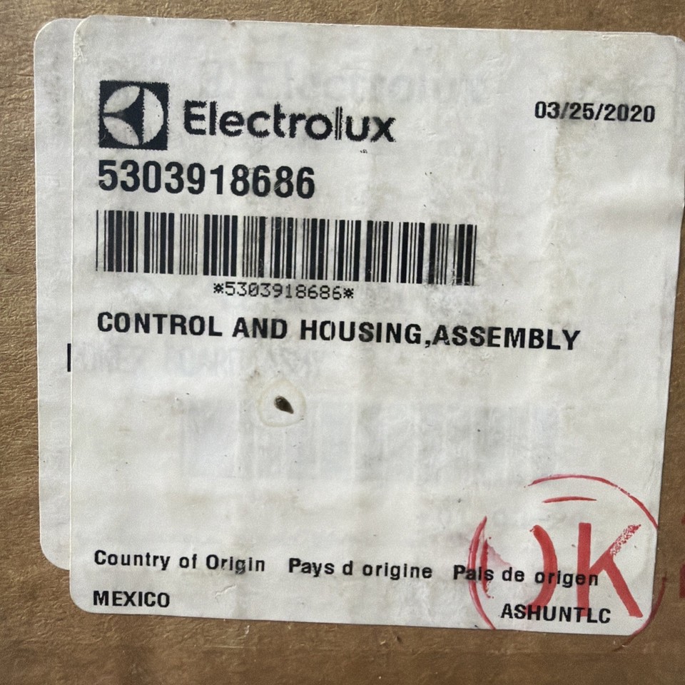 OEM Frigidaire 5303918686 Appliance 18 Sc Side Control