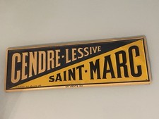 Tôle Cendre Lessive SAINT MARC  De Andreis Marseille No plaque émaillée