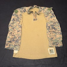 USMC Marine Digital Woodland MARPAT FR Combat Shirt FROG Small Regular MR