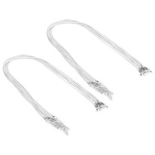 20Pcs 24" Waxed Necklace Cord 2mm Bracelet String Black