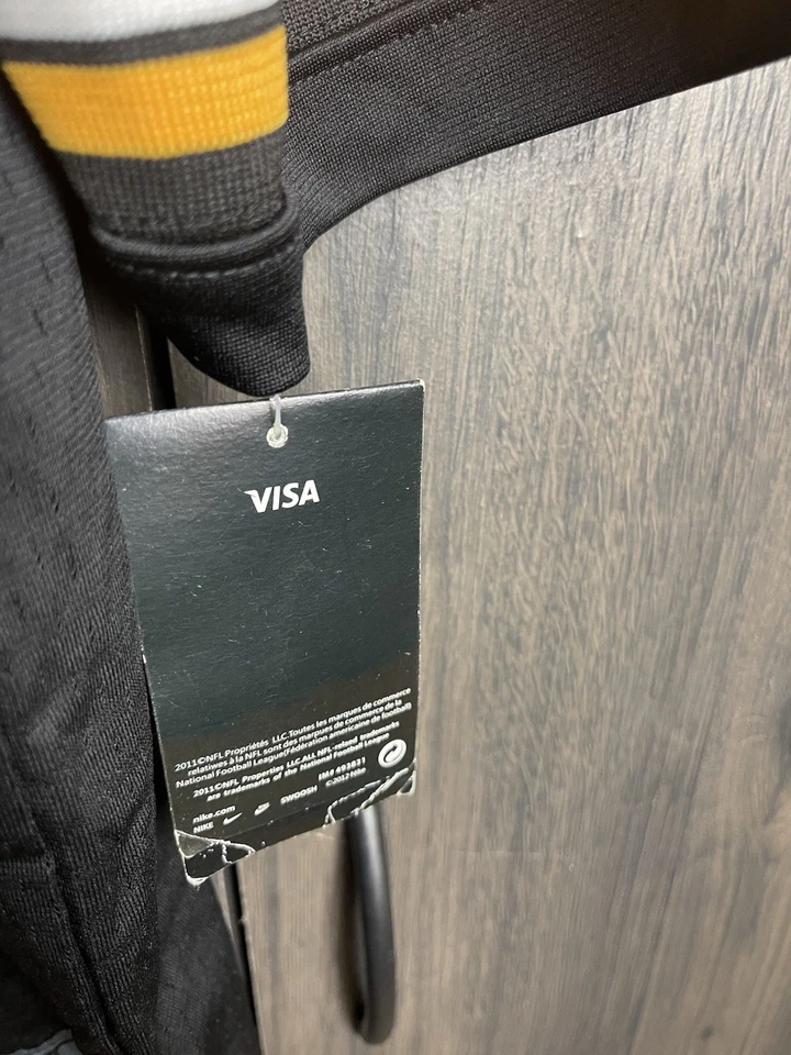 Camiseta deportiva vintage NFL Pittsburgh Steelers Ben Roethlisberger negra #7 talla XL NUEVA CON ETIQUETAS Foto 4 de 4