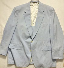 Brooks Brothers Men's Seersucker Stripe Blazer 2-Button No Size Label
