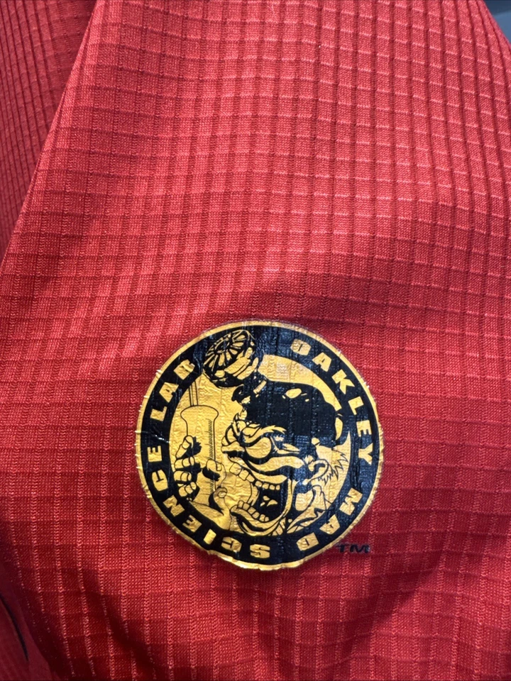 Camiseta deportiva de ciclismo Oakley Software vintage media cremallera hecha en Italia unisex Foto 3 de 4