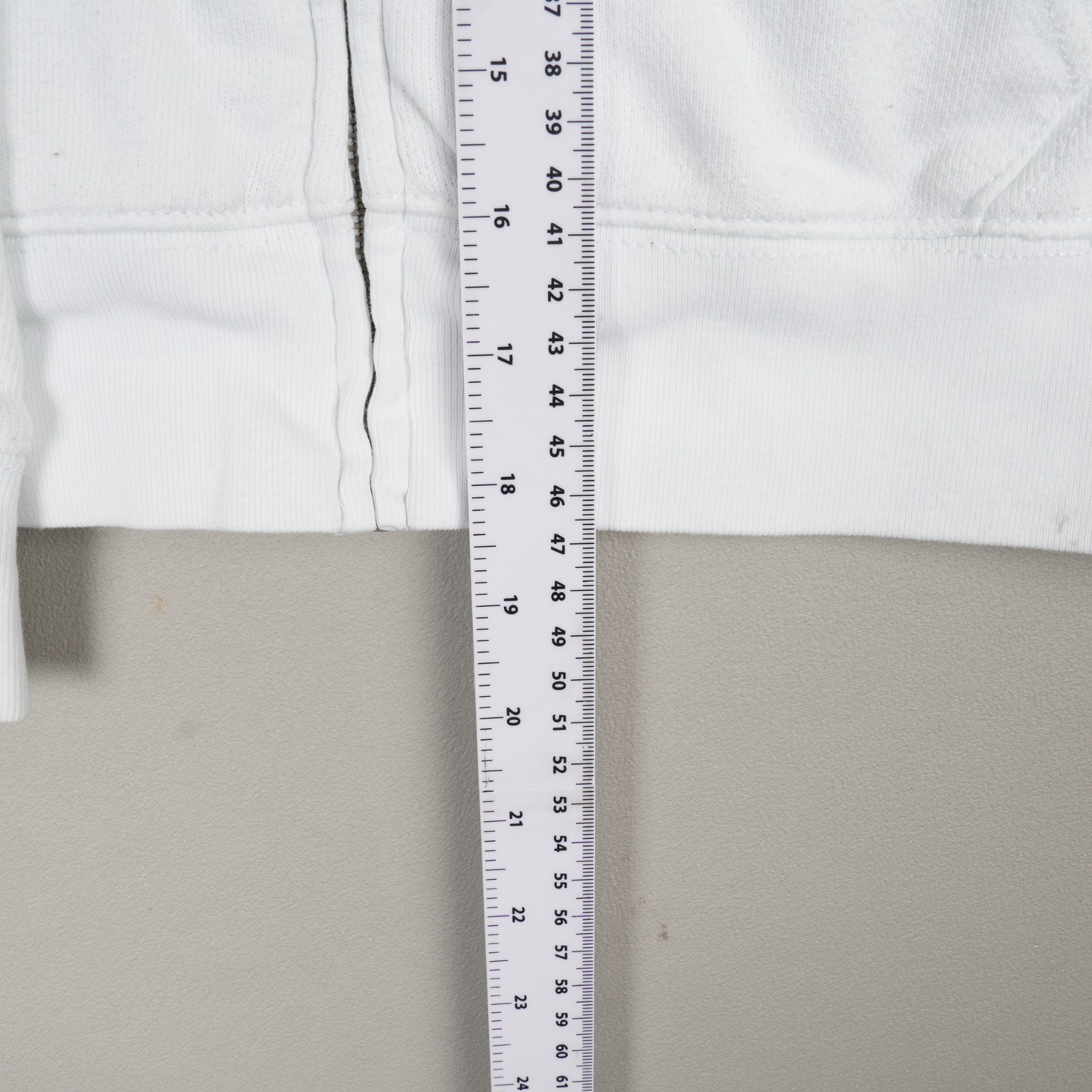 Polo Ralph Lauren felpa con cappuccio ragazzo 10 12 media bianca giacca zip intera grande bandiera pony