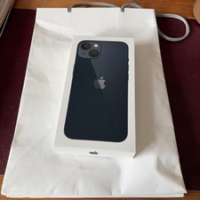 iPhone 13 128 GB BOX ONLY Midnight plus apple bag & Sim key