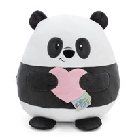 Nici Kuscheltier Chill Panda Mit Herz 20Cm - Schwarz - Stofftier Aus Weichem Plü
