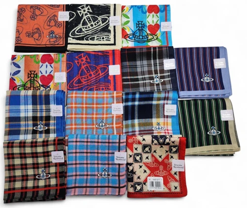 Vivienne Westwood Handkerchief Cotton scarf Multiple colors Big ORB Hankie