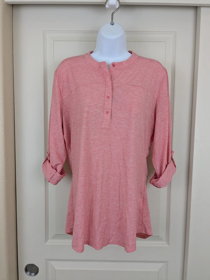 Camisa de pesca Simms Drifter Henley para mujer manga larga talla L  Foto 2 de 4