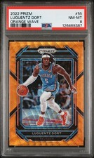 2022 PANINI PRIZM ORANGE WAVE #55 LUGUENTZ DORT 17/60 PSA 8