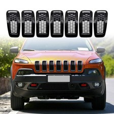 Compatible with 2014-2018 Jeep Cherokee Grill inserts Honeycomb Grille Mesh V...