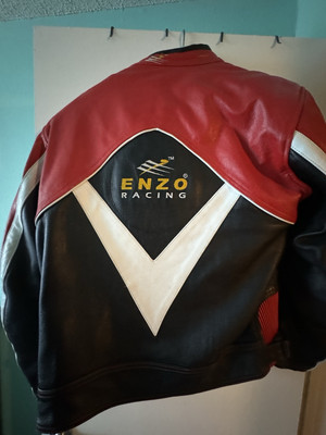 Vintage Enzo Racing Motorcycle Jacket - L