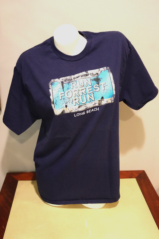 Womens Mens Bubba Gump Shrimp Co. Short Sleeve Navy T-Shirt L