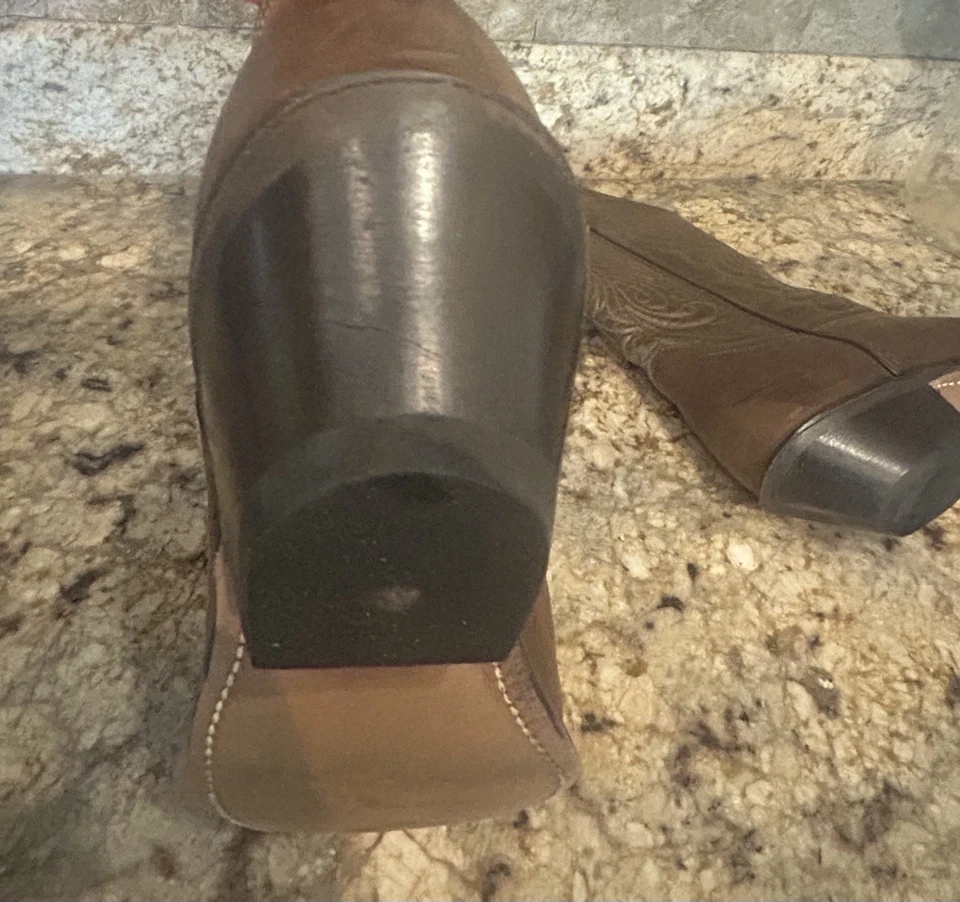 Botas vaqueras occidentales vintage marrón Laredo para mujer talla 7 M Foto 4 de 4