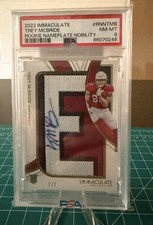 2022 Panini Immaculate Collection - Rookie Nameplate Nobility Trey McBride /7 RC